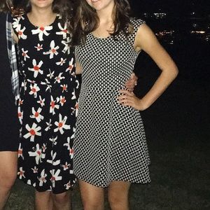 Black and white business style dress